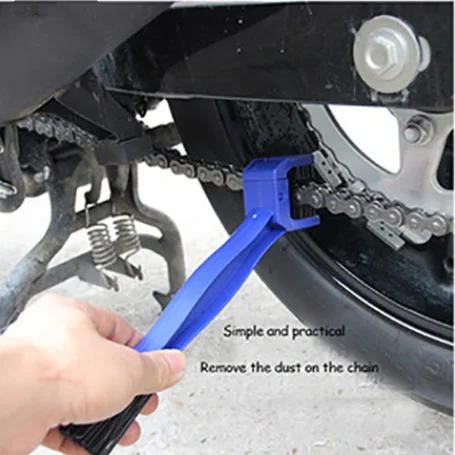 2pcs Scrubber Motorcycle blue bike set kit Gear Chain Brush Cleaner Tool For SUZUKI HAYABUSA GSXR1300 SV1000 S TL1000 R S