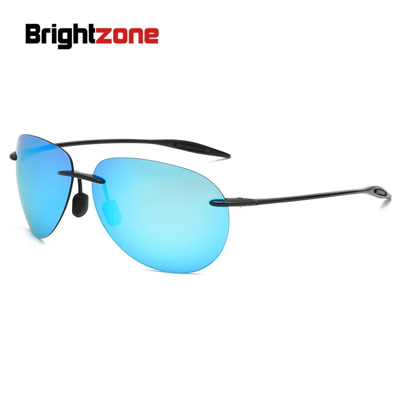 

Fashion-Sport Ultra-light TR90 Polarizing Polarized Oversized Sunglasses Men Women Driving SunShade Rimless Glasses Oculos Gafas