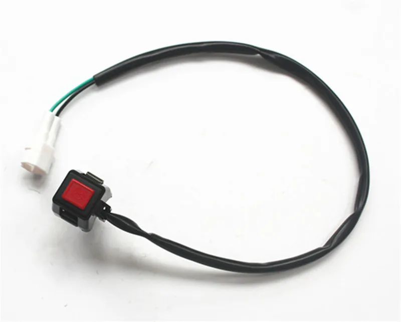 

5pcs/lot Motorcycle Hazard Light Switch Warning Emergency Lamp Signal Flasher Wires Plug Switch ON/OFF Mini Button