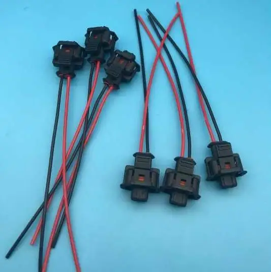 

10/20/50/100pcs/lot 192849806 1928300599 PA66 2 pin/way sealed auto wire harness connector for Bosch with wire or without wire