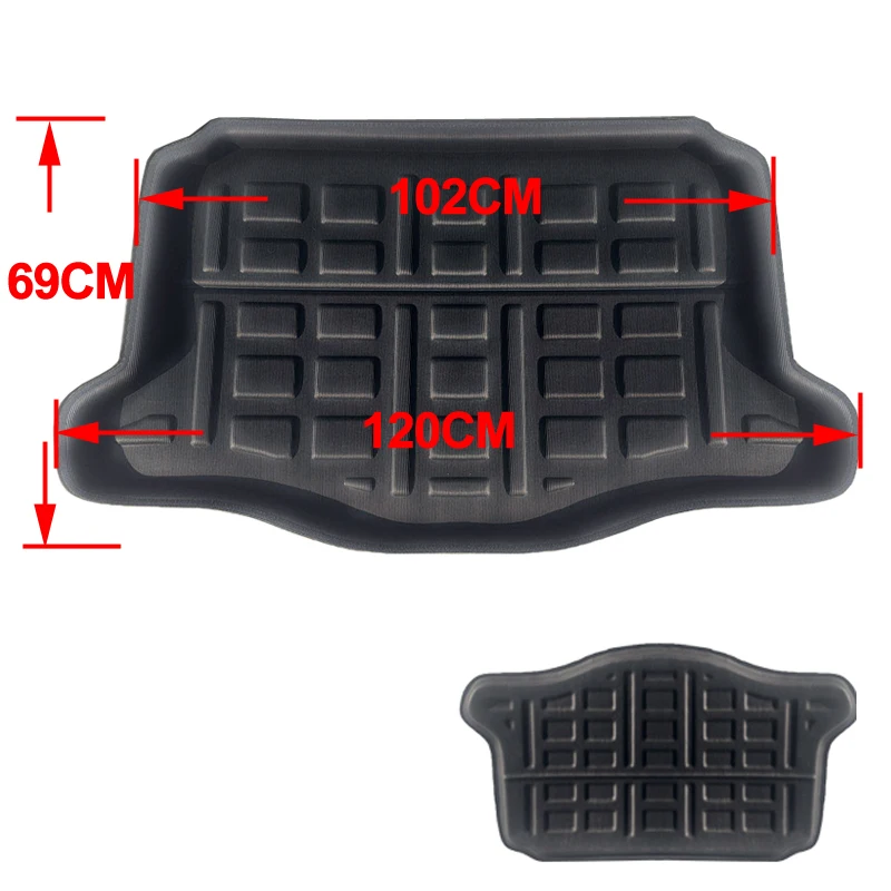 Car Rear Boot Cargo Liner Trunk Floor Mat Carpets Tray Mats Pad Mat Carpet For Honda FIT JAZZ Hatch 2014 - 2016 2017 2018 2019