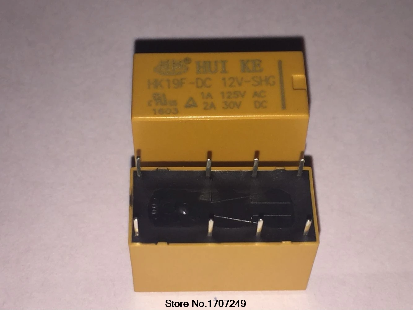 100% New Original 100Pcs HUIKE Signal relay Coil DPDT 8Pin 2NO 2NC HK19F DC12V SHG HK19F-DC12V-SHG HK19F-DC 12V-SHG 12V