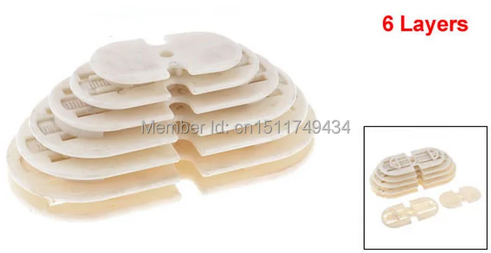 6 Layers Plastic Coil Winding Mold Single Phase Wire Head Holder Beige