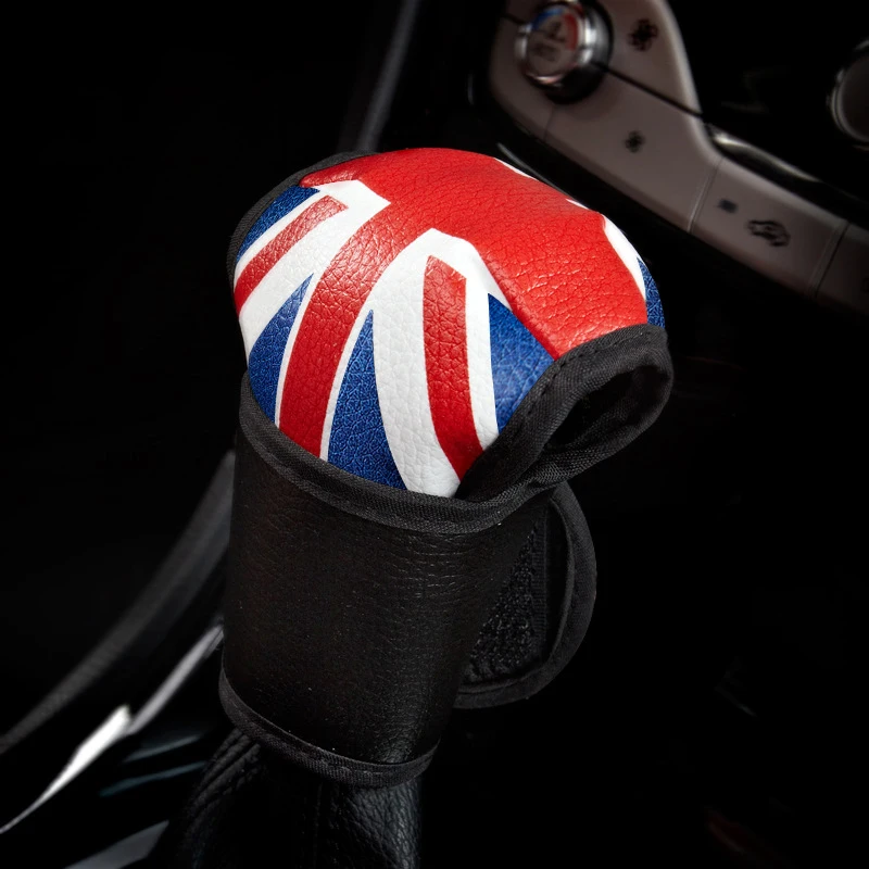 ZD 1X New Car Leather gears Meter word flag Gear Shift Collars For Toyota c-hr Chevrolet aveo Citroen c4 Honda civic accessories