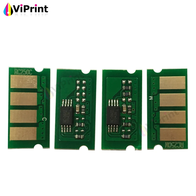 4PC Refill Toner Cartridge Chip For Ricoh Aficio SP C220s C221 C222 C240dn C240sf 220s 221 222 240 Color MFP Laser Printer