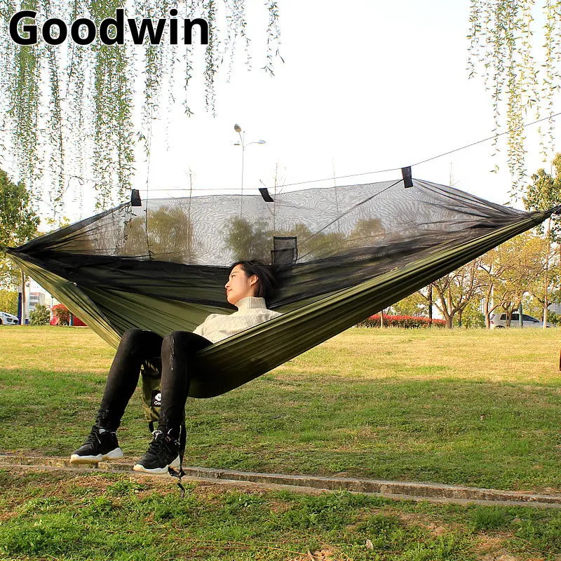 260*140cm Mosquito Net Hammock Outdoor Furniture camping hamak cama garden furniture hamac hangmat hamaca bed muebles