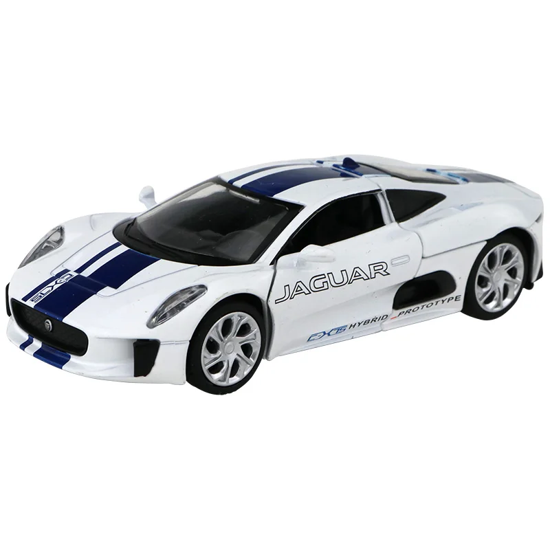 Good quality 1:32 C-X75 sports car alloy model,simulation die-casting sound and light back force model ornaments,free shipping