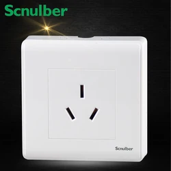 air condition water heater white 86mm surface mounted 16A 220V socket outlet wal switch