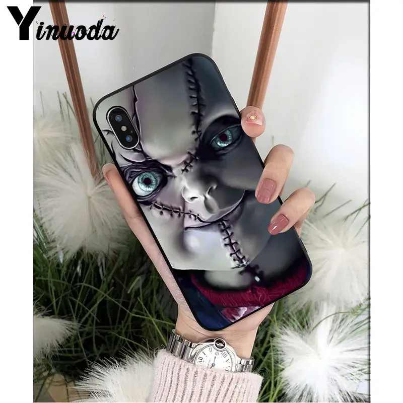 Yinuoda CHUCKY HORROR CHURSE CHUCKY CHILDS TPU Cell Phone Case for Apple iPhone 8 7 6 6S Plus X XS MAX 5 5S SE XR Mobile Cover