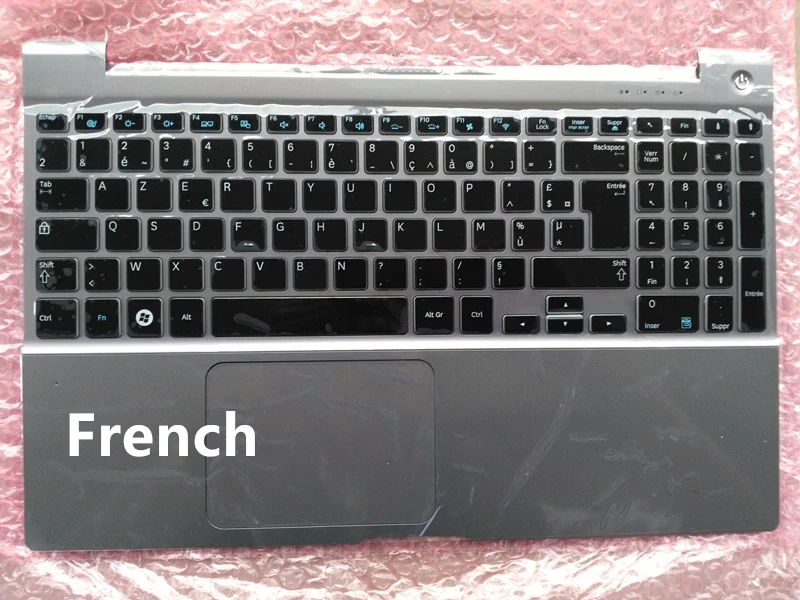 

New laptop keyboard with touchpad palmrest for SAMSUNG Series 7 700Z5B 700Z5A 15.6" French/Latin/Portuguese layout