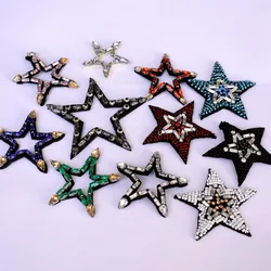 Hollow Star crystal sequins Rhinestones bead patches sew on beading applique clothes shoes bags decoration patch DIY