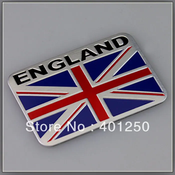 2 PCS 3D aluminum ENGLAND flag car stickers flag car emblem refires metal badge 3d stereo car label car-styling цена и фото