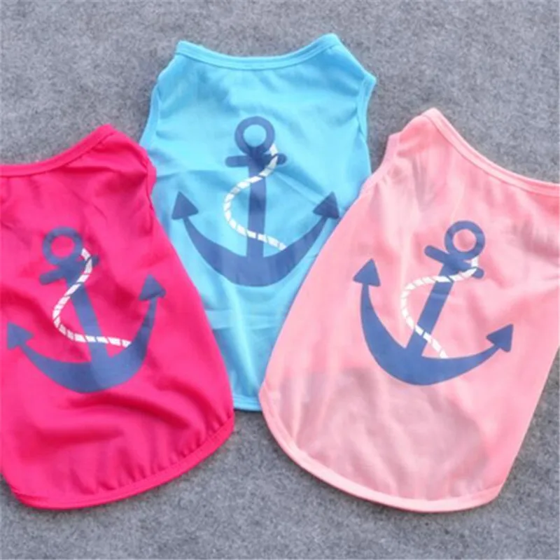 13 Styles Tshirt Dog Vest Summer Pet Puppy Dog Cat Clothes Shirt Black/pink/Red Dog Hoodies Tshirts Costumes Clothing Vests XS-L