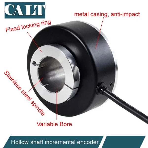 

CALT GHH90 30mm Through hole Hollow Shaft Encoder push pull anti-interference Elevator Encoder