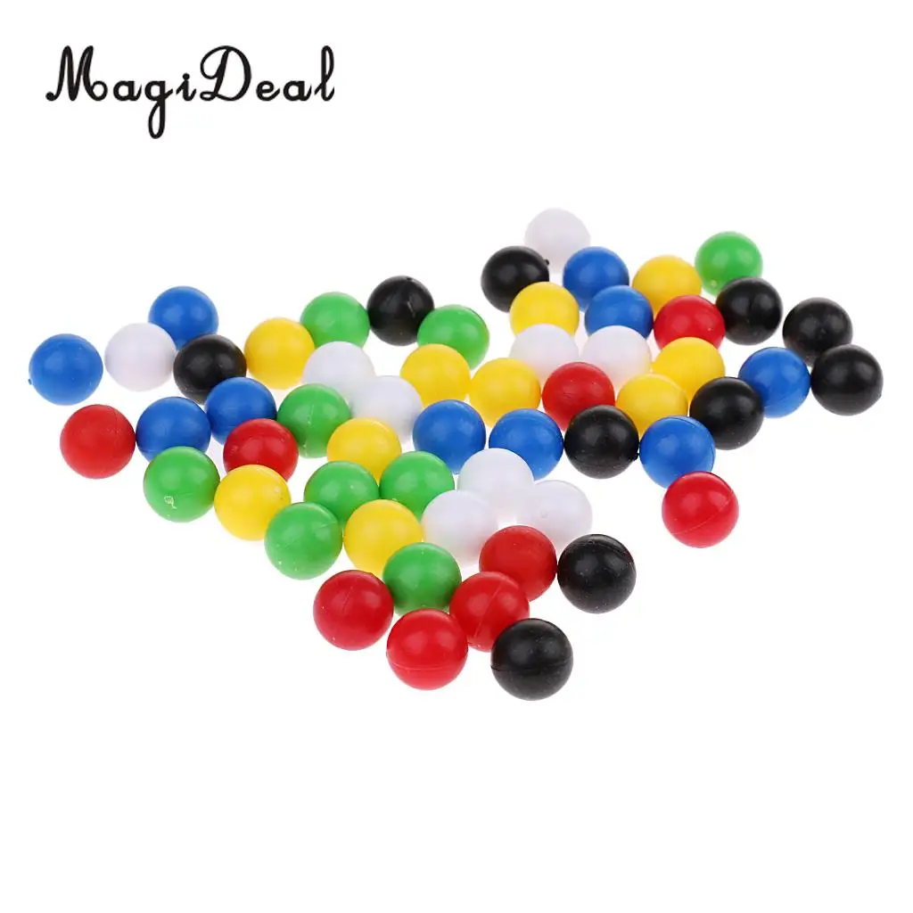 60 Pieces Plastic 1cm Balls for Wooden Connecting Four Balls in A Row Game Children Kids Toddlers Novelty Toys 1cm