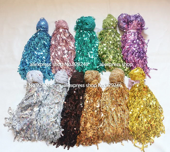 FREE SHIPPING 5 meters 30CM Width Stage Clothes Accessories polyester tassel fringe Sequins Trimming Lace For Belly Dance Dress