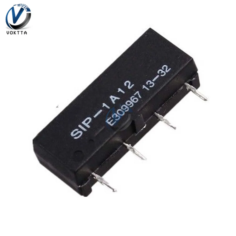 5 pcs DC 12V Reed Relay SIP-1A12 Reed Switch Timer Delay Relay 4PIN for PAN CHANG Highly Sensitive Dry Reed Tube