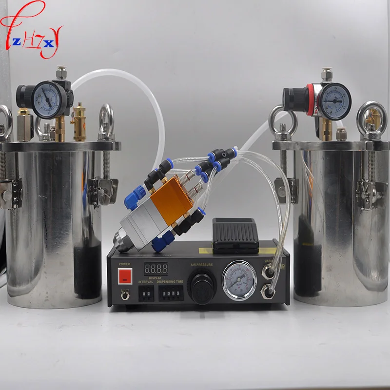 1PC Double liquid dispenser AB automatic filling machine MY-2000 stainless steel pressure barrel carbon steel pressure barrels