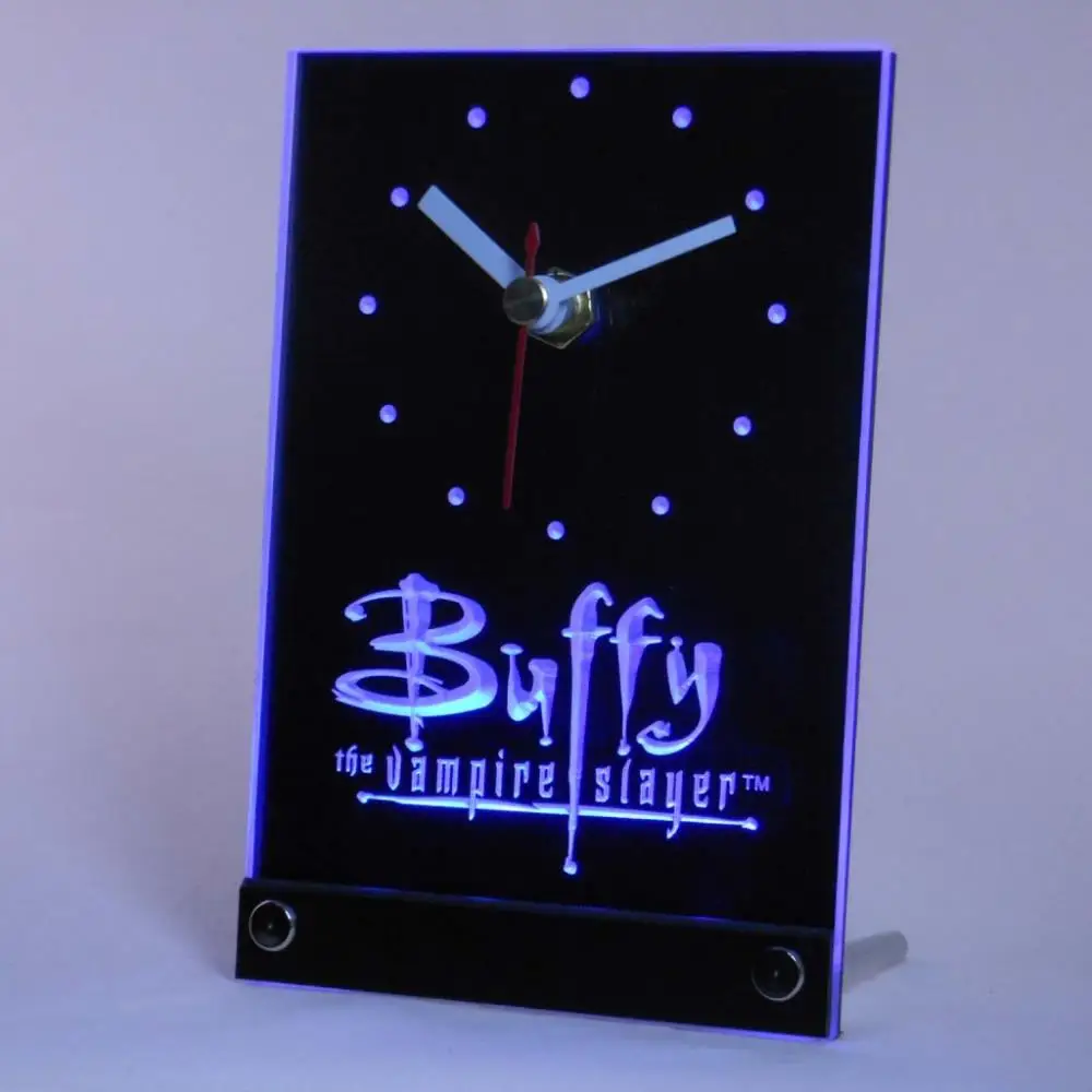 tnc0219 Buffy the Vampire Slayer Table Desk 3D LED Clock