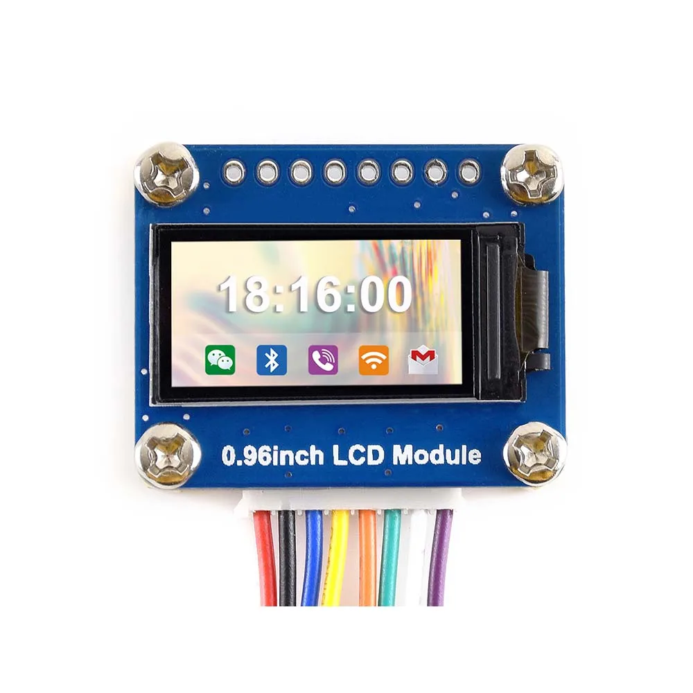 0.96inch LCD display Module, IPS screen, 160x80 HD resolution, SPI interface .