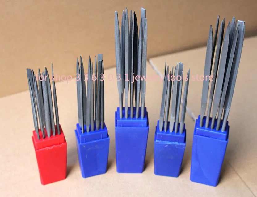 140mm-200mm Precision Needle Files Set 10pcs in Box for Jewelry Polish Glardon Needle File Set Jewelry Carving