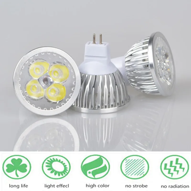 Bombilla LED GU10 GU5.3 E14 E27 MR16, de alta calidad, 9W, 12W, 15W, 110V, 220V, 60 ángulos de haz de luz