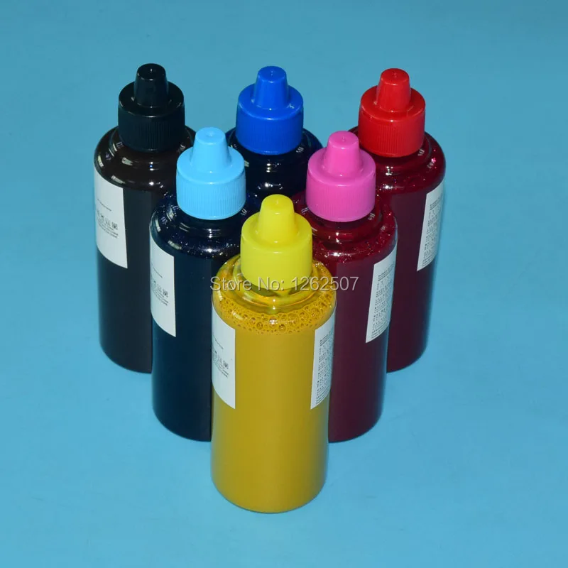 100ml 6 Colors Dye Sublimation Ink Refill Kits For Epson Stylus Photo 1410 R290 R390 RX590 TX800 TX700 T50 725 730 1430 Printer