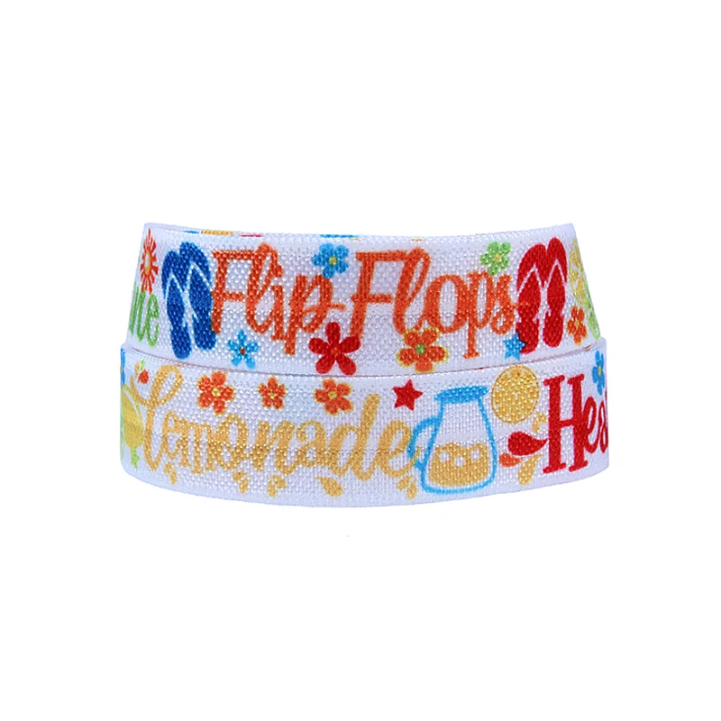 

FLRA Elastic(100yards/lot) FLORA ribbons Wholesale flip flop fold over elastic