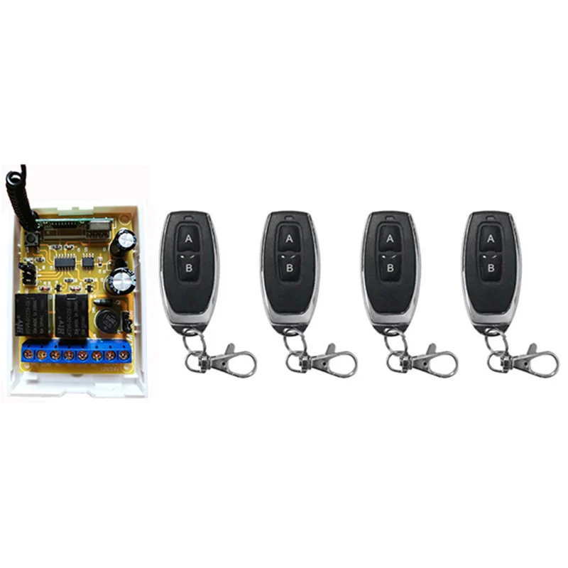DC12V DC24V 2CH  RF Wireless Remote Control Relay Switch Security System Garage Doors, Electric Doors/window /lamp