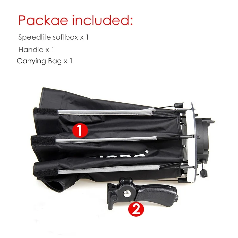 TRIOPO 55cm 65cm 90cm 120cm Umbrella Softbox with handle For Godox Flash Speedlite Photography Photo Studio Accessories Soft Box