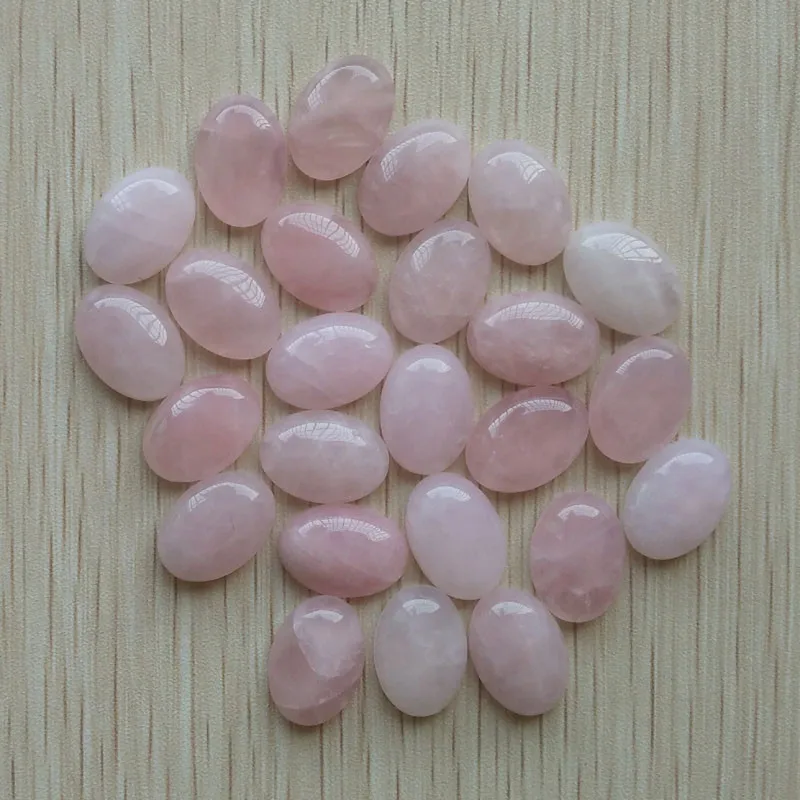 Perles de cabine ovales mélangées en pierre naturelle à la mode, pour bijoux et accessoires de vêtements, 13x18mm, vente en gros, 30 pièces/lot, expédition rapide