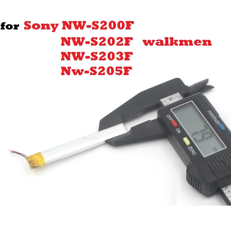 New Battery for Sony Walkmen NW-S200F S202F S203F S204F S205F MP3 3.7V Li-Polymer Lithium Polymer Rechargeable Accumulator