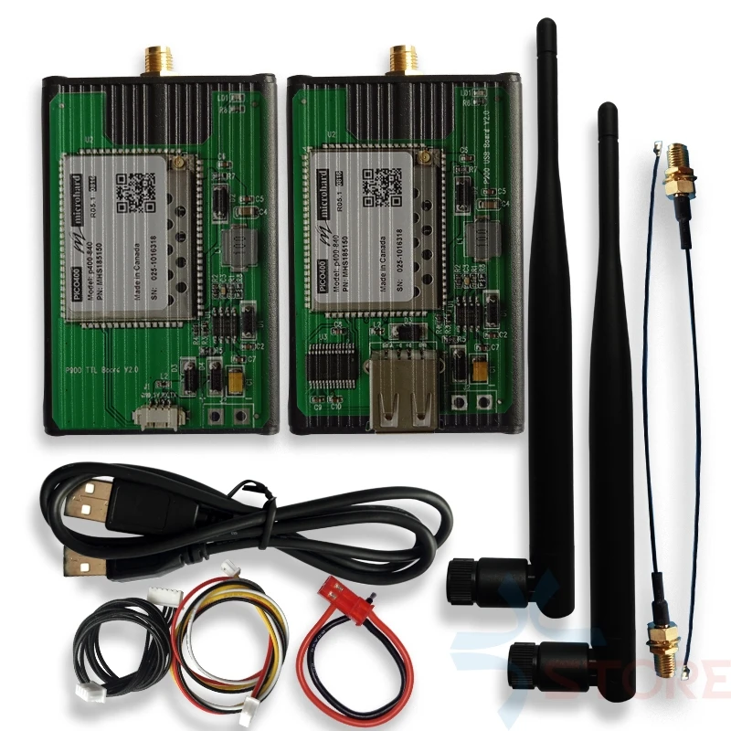 30KM Long Distance Data Link Microhard P900/P400-840 1W Transmitter Receiver Telemetry For UAV APM Pixhawk PIXHACK