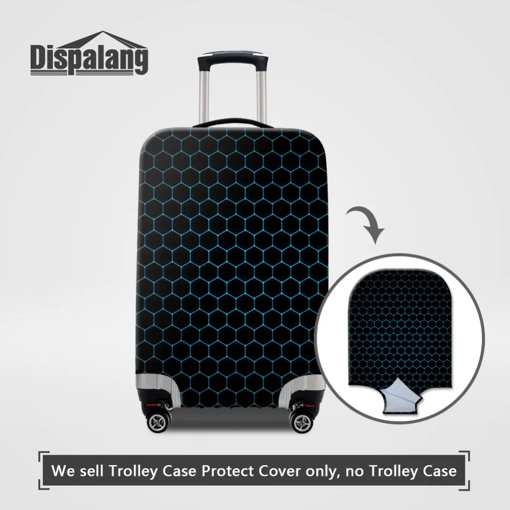 Dispalang Geometric Print Elastic Suitcase Cover for 18-30 Inch Trunk Case Waterproof Luggage Protect Cover Travel Accessories