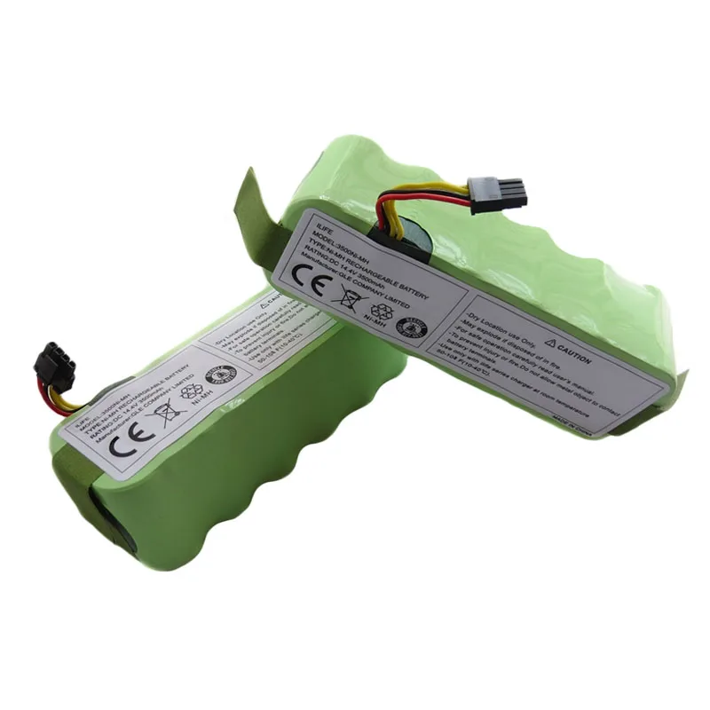 Batteria per Kitfort KT504 Haier T322 T321 T320 Panda X500 X580 X600 Ecovacs Specchio CR120 Dibea Robot Aspirapolvere 3500mAh