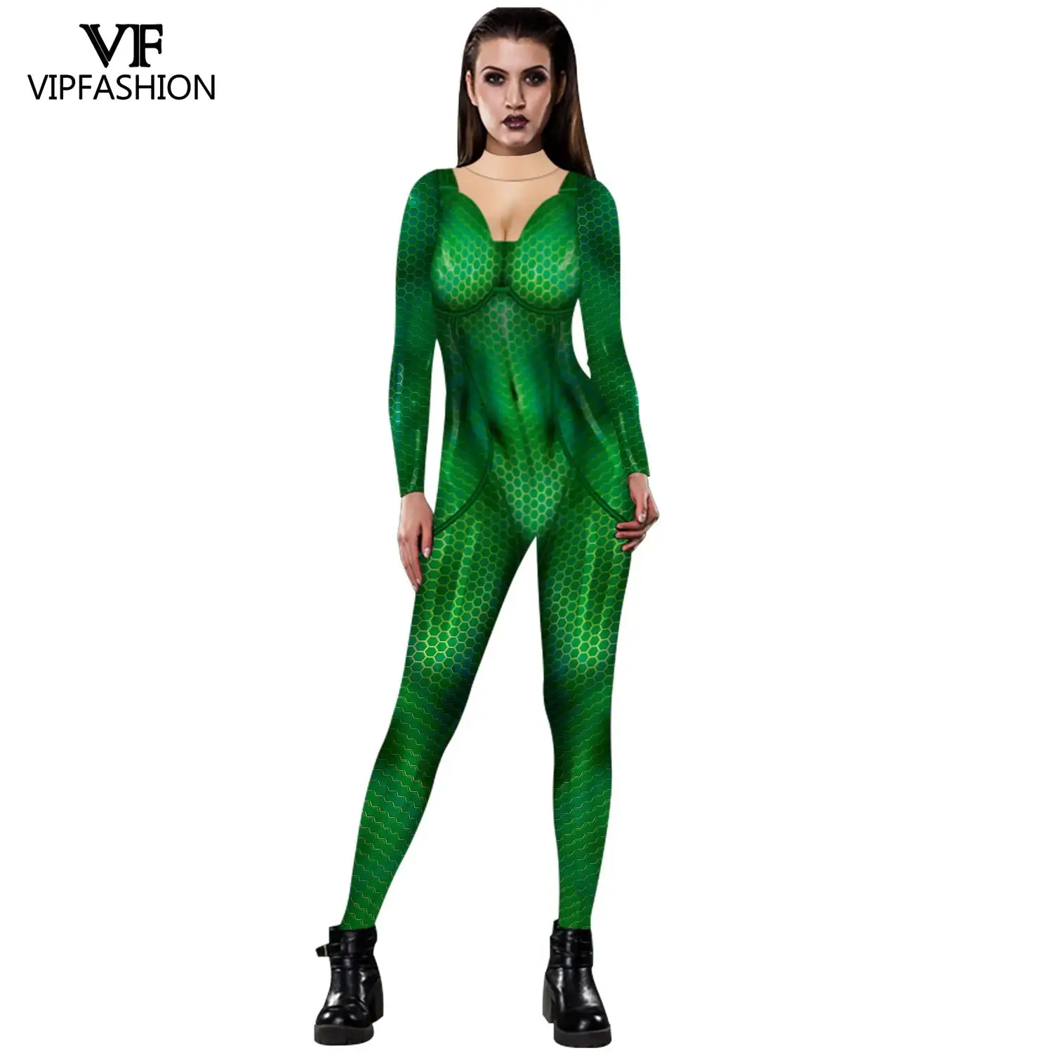 VIP FASHION-Costume de Cosplay pour Adulte, Mystique, Anime, Aquaman, Femme, Mera, Deadpool, Sexy, Carnaval, Halloween