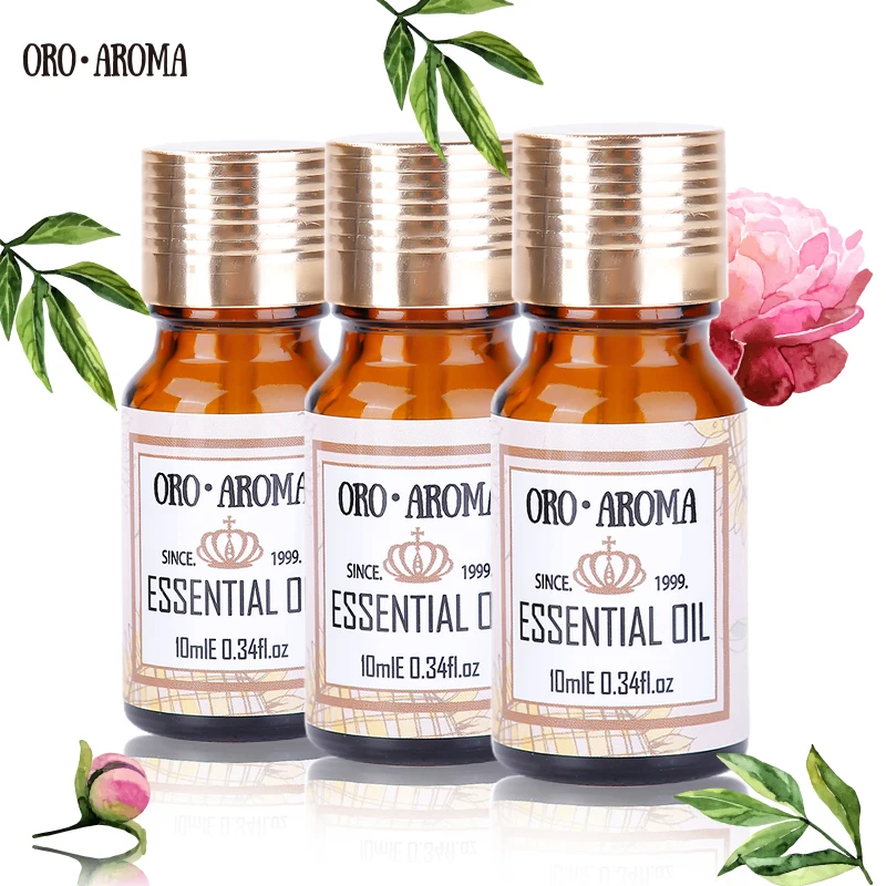 

Oroaroma Lotus Bergamot Petitgrain essential oils Pack For Aromatherapy Massage Spa Bath 10ml*3