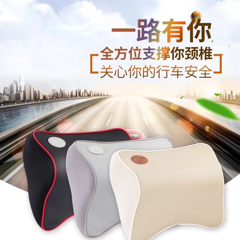 Car Headrest Pillow Car Interior Neck Guard Pillow Memory Cotton Car Styling For SsangYong korando kyron rexton 2 rodius actyon