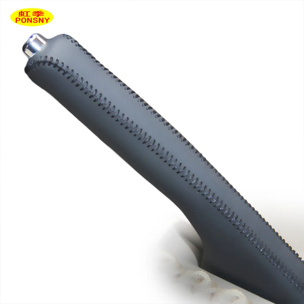PONSNY Car Handbrake Covers Case for TOYOTA Corolla EX 2009-2013 Genuine Leather Car-styling Handbrake Grips Cover