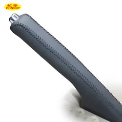 PONSNY Car Handbrake Covers Case for TOYOTA Corolla EX 2009-2013 Genuine Leather Car-styling Handbrake Grips Cover