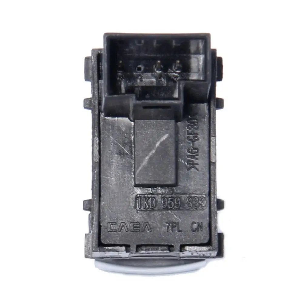 Chrome Fuel Tank Door Release Switch Button fit For V-W Golf J-etta R-abbit T-ouran 1T0959833, 1T0 959 833 1KD 959 833