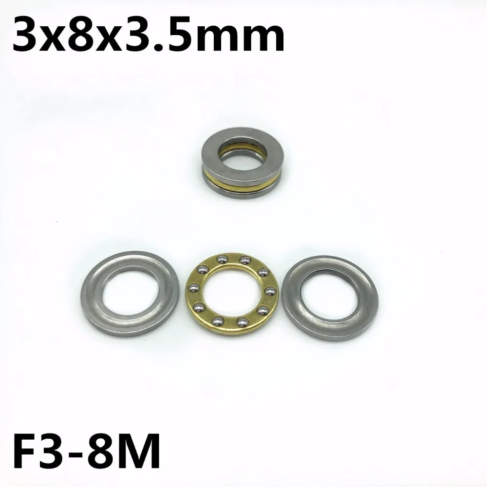 

10Pcs F3-8M 3x8x3.5 mm Axial Ball Thrust Bearing plane thrust ball bearing High quality