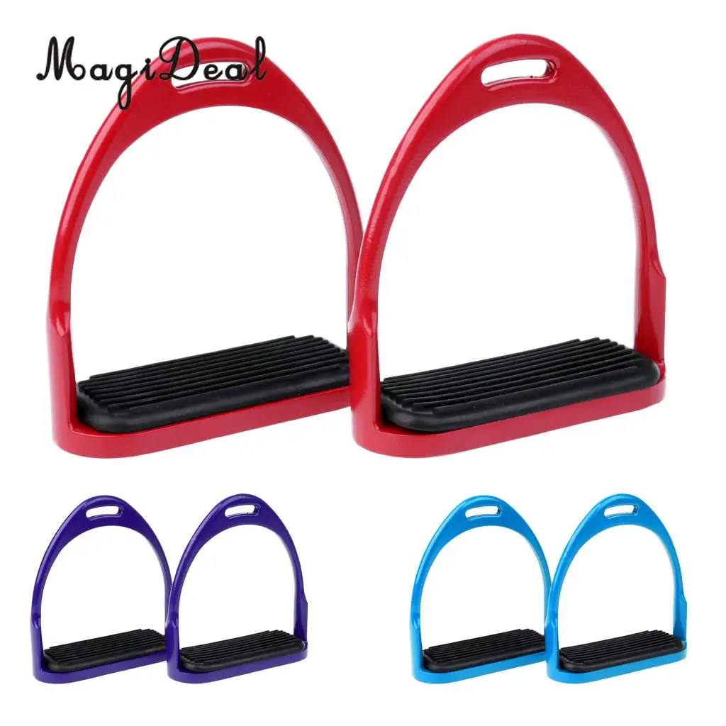 

MagiDeal Stirrup Horse Riding Equestrian Lightweight Aluminum Stirrups