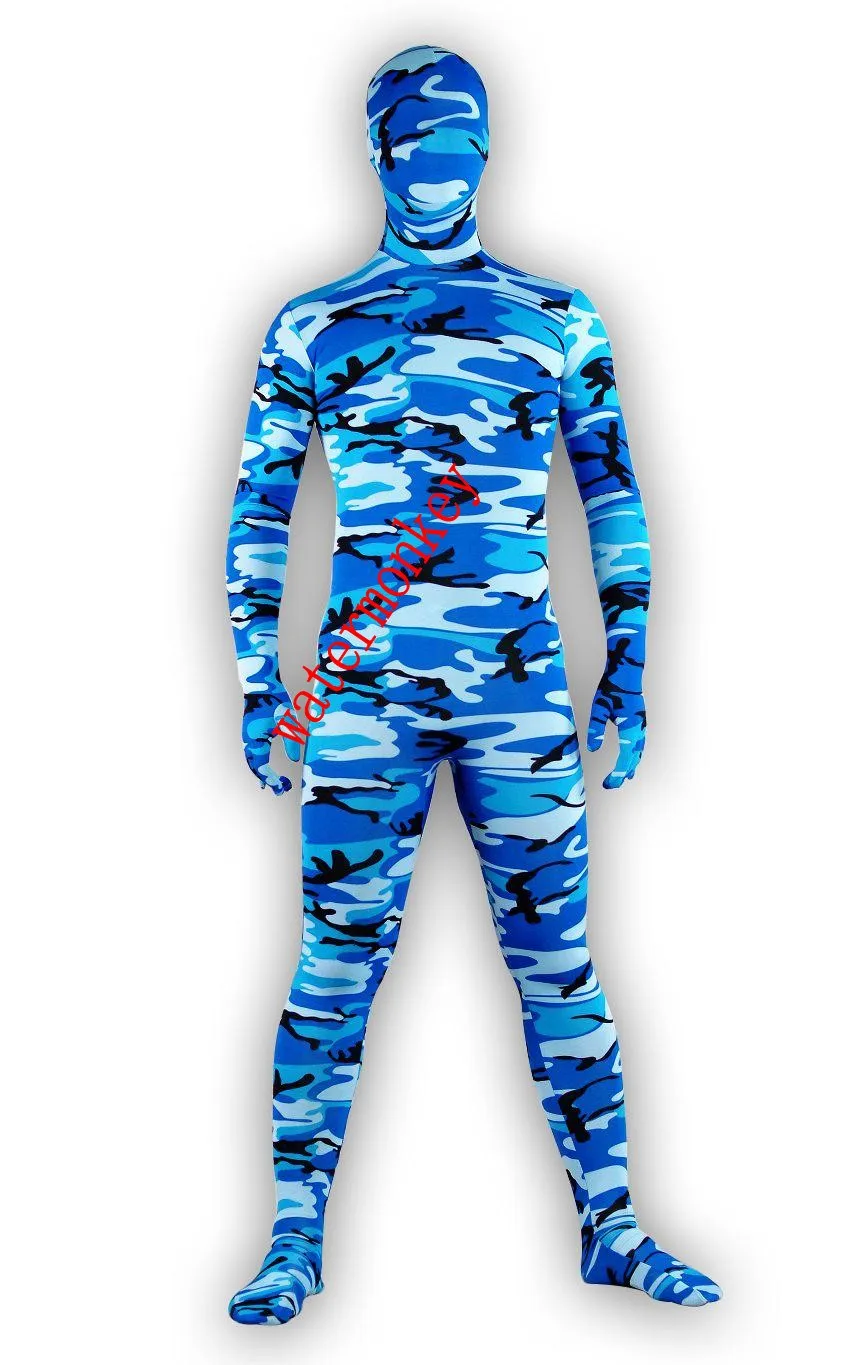 Halloween cosplay costume animal camo tights jumpsuit full Bodysuit Zentai catsuits Fancy