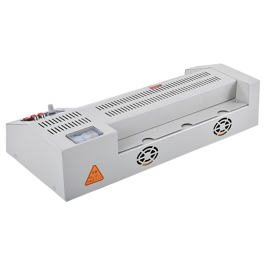 320A1 Level Adjustable Temperature Metal Laminator Hot and Cold A3 Photo A4 Laminating Machine for Office/Home 4 Rollers 320mm