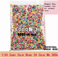 Lot de 6000 Pièces de Perles Magiques 3D, Imperméables, Hama Kralen de 5mm, 500g