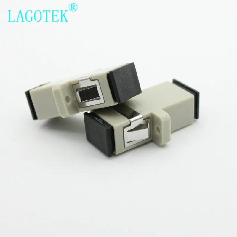 50 PCS SC UPC Simplex Multi-modus Fiber optic Adapter SC Optische faser koppler SC UPC Faser flansch SC stecker Kostenloser versand