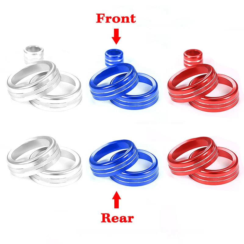 for Land Rover Range Rover Sport Vogue L405 2018 Aluminum Alloy Car Front+Rear Central Air Conditioning Volume Knobs Ring Trim
