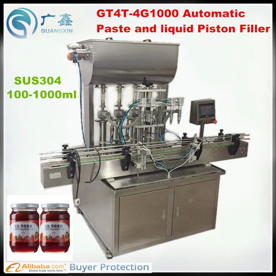 Airtac Pneumatic Automatic Paste and Liquid filling machine,cosmetic paste filling machine(100-1000ml ,automatic piston filler