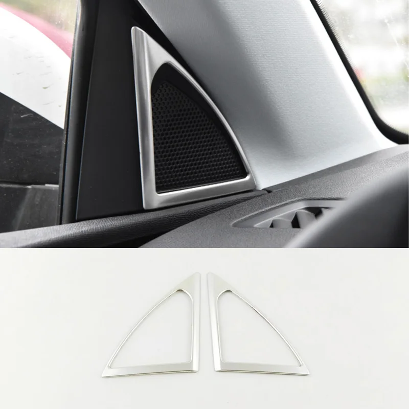 

Car stickers Stainless steel A pillar speaker stereo decoration for For 2017 2018 Peugeot 3008 5008 Accessories